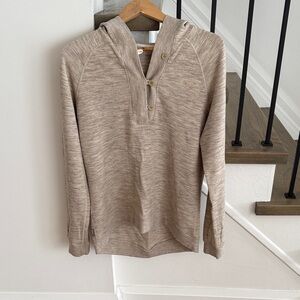 Icebreaker Men's Beige Hooded Sweater